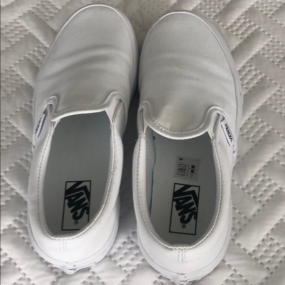 White Girls vans. Size 2.5
